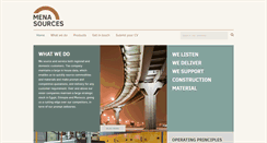 Desktop Screenshot of mena-sources.com